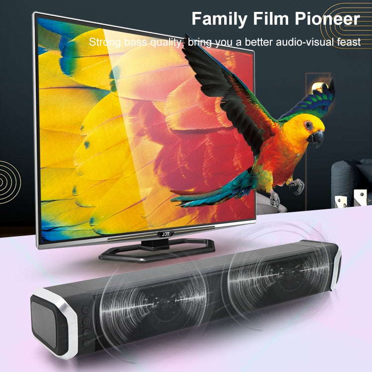 Altavoz Bluetooth portátil NewRixing NR-2017, compatible con llamada manos libres/tarjeta TF/FM/disco U