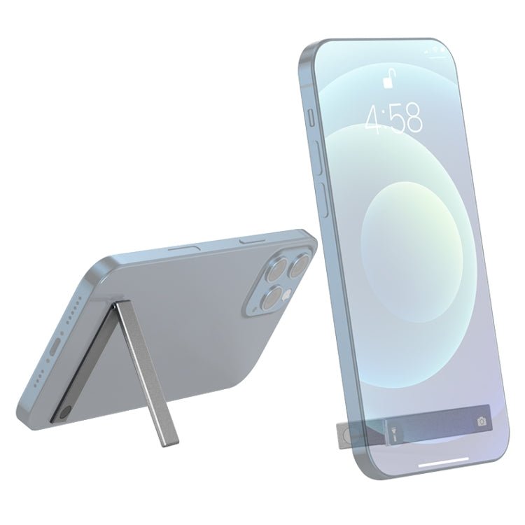 R-JUST SJ07 Soporte para teléfono móvil de aleación de aluminio portátil plegable magnético de forma lineal, SJ07