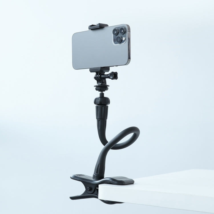 Soporte flexible para teléfono con cámara de acción con varilla de escritorio y brazo flexible
