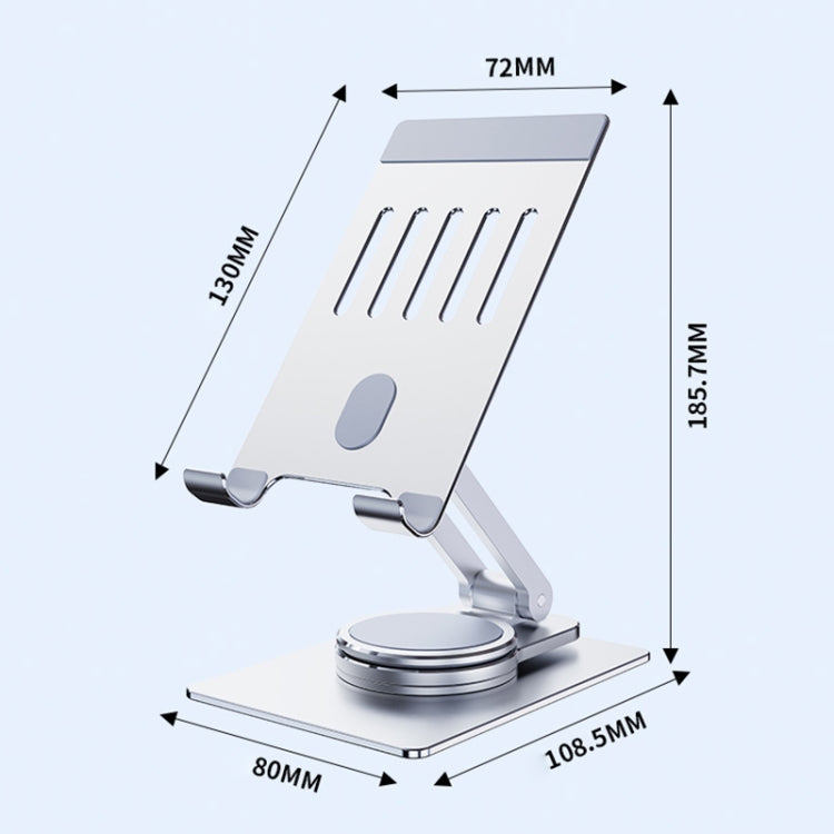 R-JUST HZ26 Soporte para teléfono plegable de aleación de aluminio giratorio de 360 grados, HZ26 Phone Holder