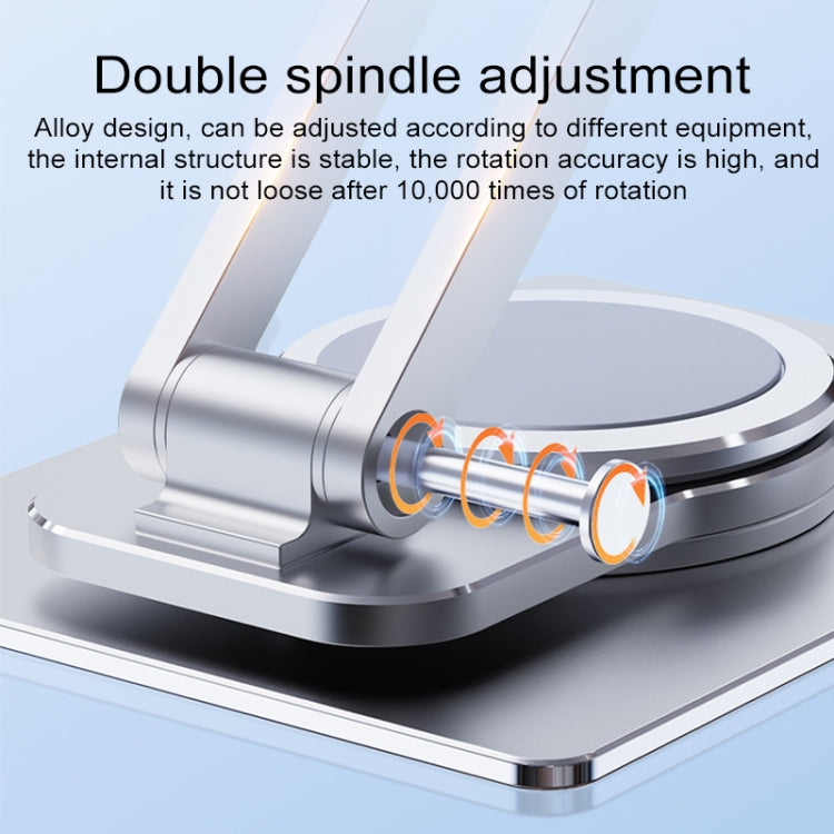 R-JUST HZ26 Soporte para teléfono plegable de aleación de aluminio giratorio de 360 grados, HZ26 Phone Holder