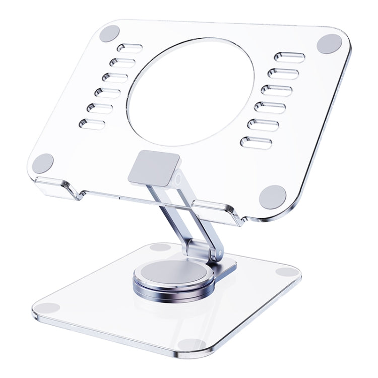 Soporte para tableta de escritorio giratorio de 360 grados acrílico R-JUST T632, T632 Tablet Stand