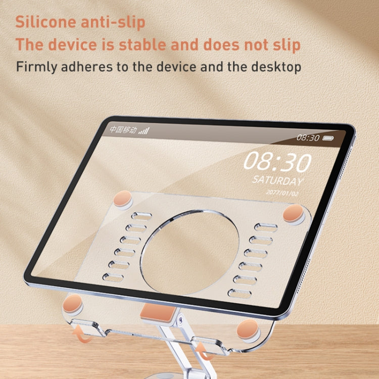 Soporte para tableta de escritorio giratorio de 360 grados acrílico R-JUST T632, T632 Tablet Stand