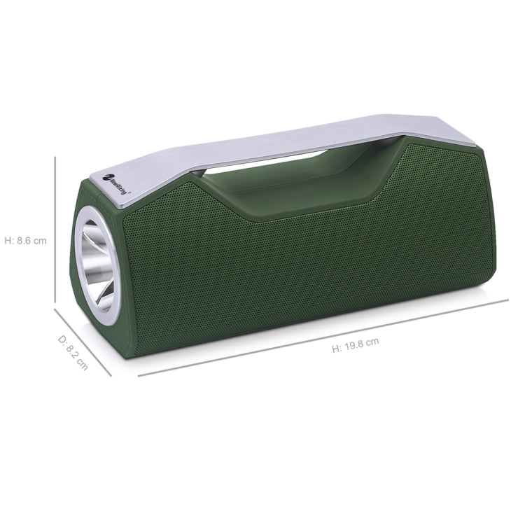 NewRixing NR-2028 Altavoz estéreo inalámbrico Bluetooth con iluminación portátil compatible con altavoz de función TWS