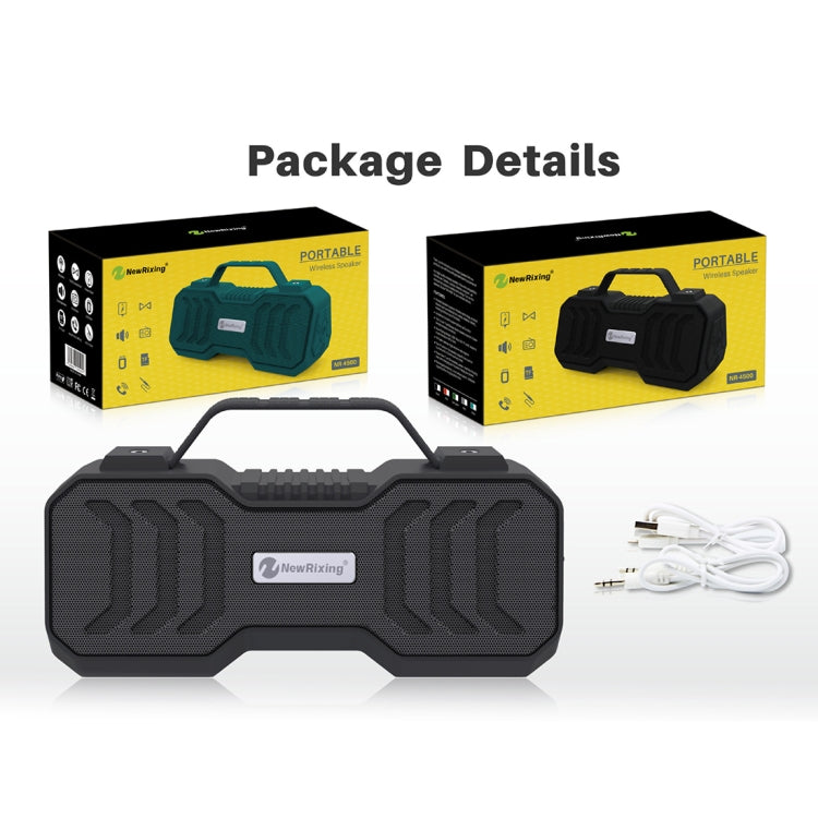 NewRixing NR-4500 Altavoz estéreo Bluetooth inalámbrico portátil compatible con altavoz con función TWS/FM