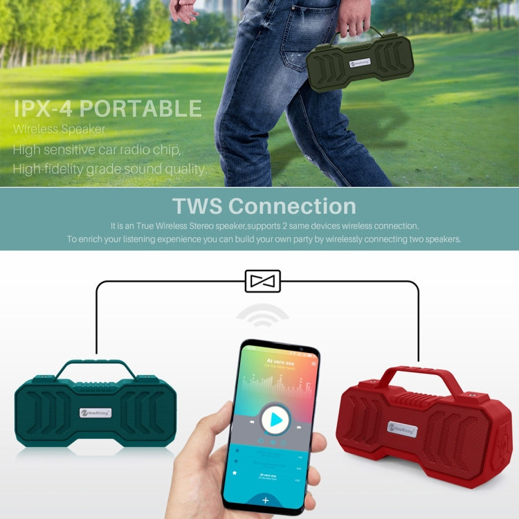 NewRixing NR-4500 Altavoz estéreo Bluetooth inalámbrico portátil compatible con altavoz con función TWS/FM