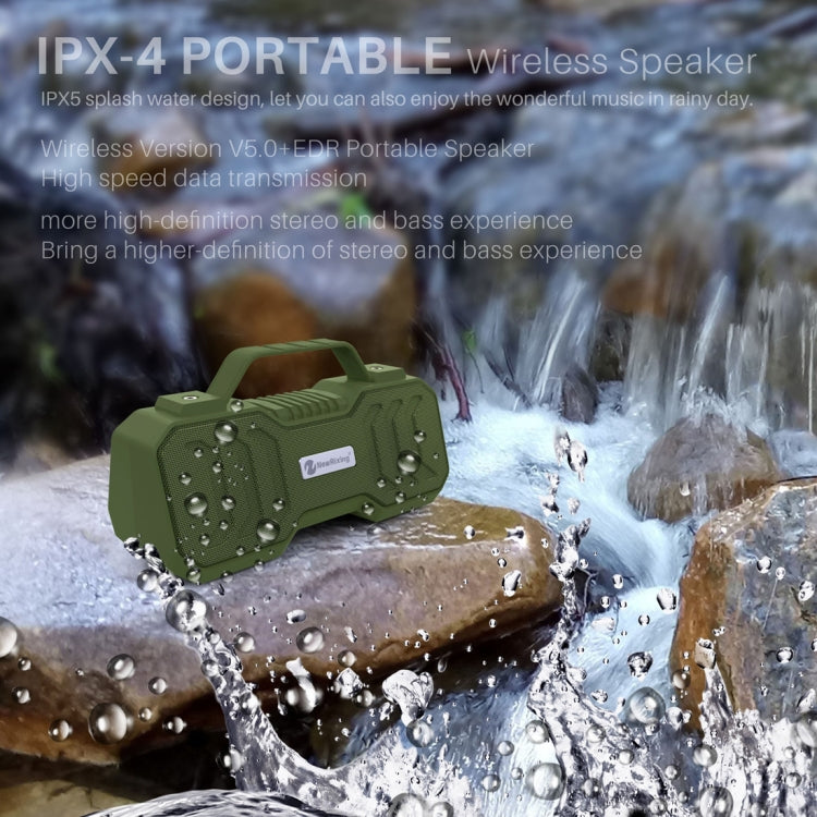 NewRixing NR-4500 Altavoz estéreo Bluetooth inalámbrico portátil compatible con altavoz con función TWS/FM