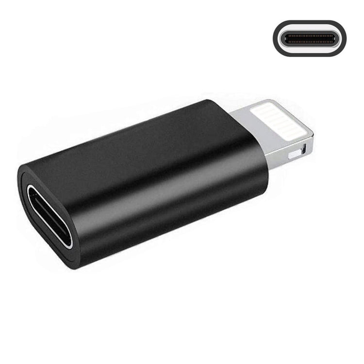 ENKAY Hat-Prince HC-6 Mini ABS USB-C / Type-C Adaptador de conector de puerto de 3.1 a 8 pines (blanco), Black, Type-C to 8 Pin