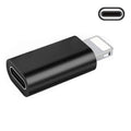 ENKAY Hat-Prince HC-6 Mini ABS USB-C / Type-C Adaptador de conector de puerto de 3.1 a 8 pines (blanco), Black, Type-C to 8 Pin