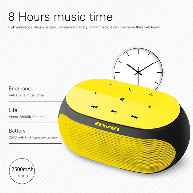 Altavoz Bluetooth inalámbrico Wei Y200 con botones táctiles, compatible con línea auxiliar y tarjeta TF, Y200