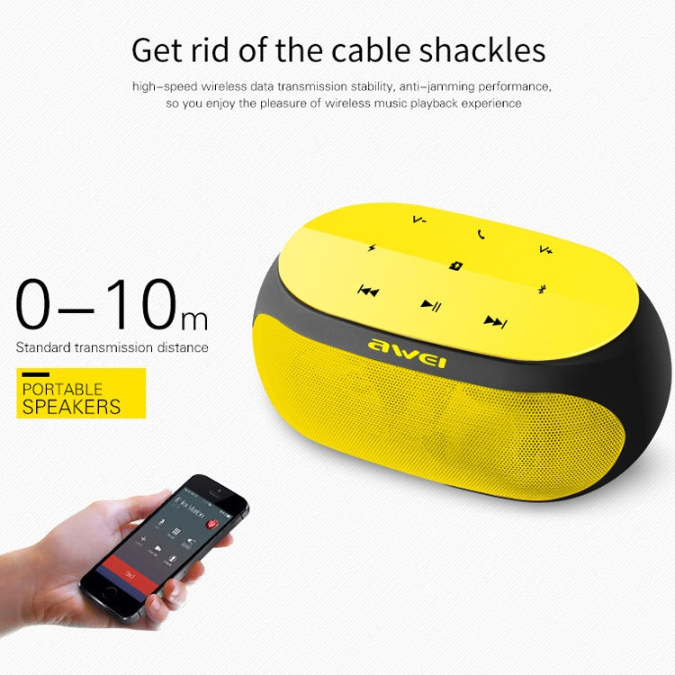 Altavoz Bluetooth inalámbrico Wei Y200 con botones táctiles, compatible con línea auxiliar y tarjeta TF, Y200