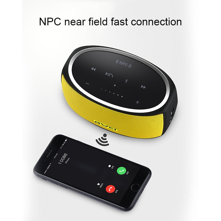 Wei Y210 Altavoz Bluetooth inalámbrico portátil V4.2 con graves mejorados, compatible con tarjeta NFC/TF/AUX, Y210