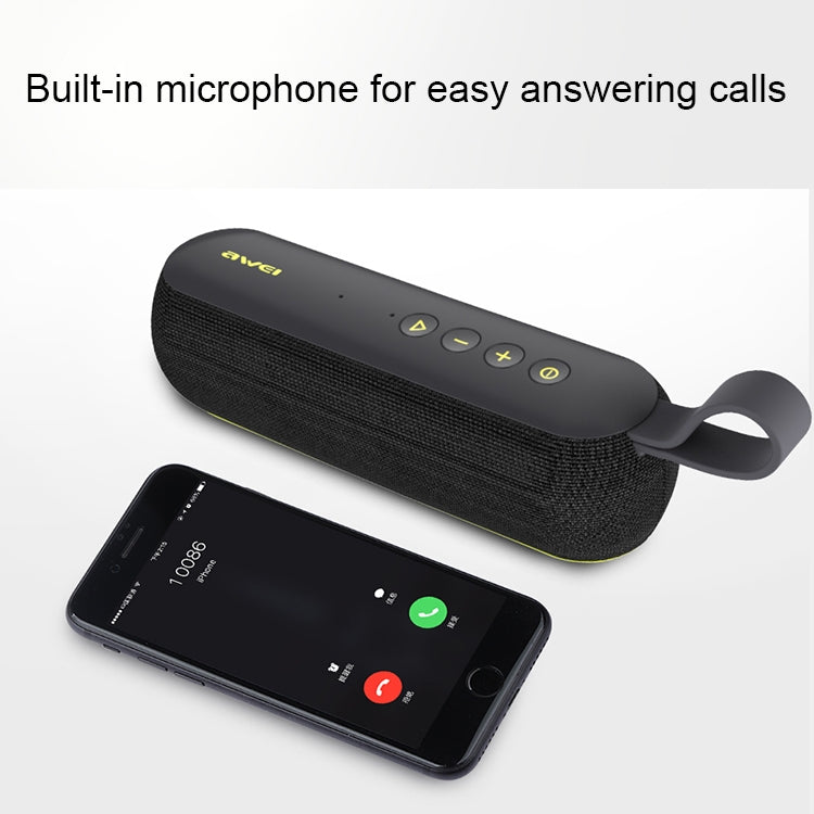 Wei Y230 Altavoz Bluetooth inalámbrico portátil V4.2 con sonido HD y graves mejorados, micrófono incorporado, compatible con NFC/U Disk/tarjeta TF/AUX, Y230