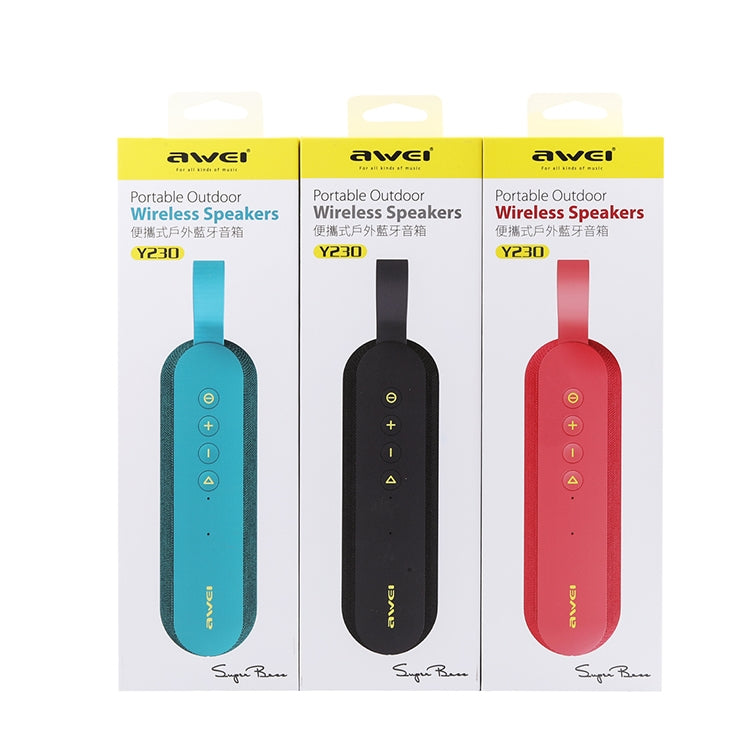 Wei Y230 Altavoz Bluetooth inalámbrico portátil V4.2 con sonido HD y graves mejorados, micrófono incorporado, compatible con NFC/U Disk/tarjeta TF/AUX, Y230
