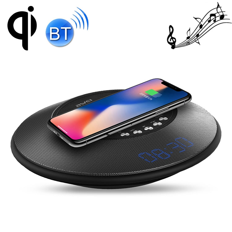 awei Y290 Cargador inalámbrico rápido de 5 W con altavoz Bluetooth, Y290