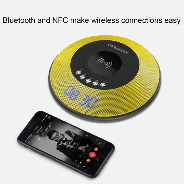 awei Y290 Cargador inalámbrico rápido de 5 W con altavoz Bluetooth, Y290