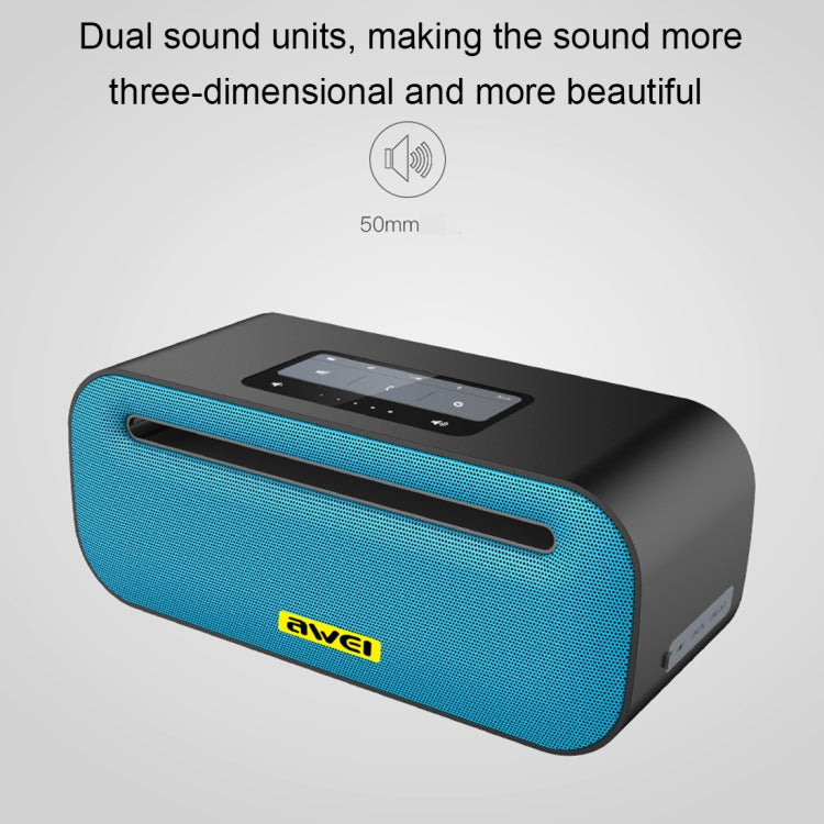 Altavoz Bluetooth inalámbrico Wei Y600 con estéreo 3D, micrófono incorporado, compatible con tarjeta TF/AUX/NFC, Y600