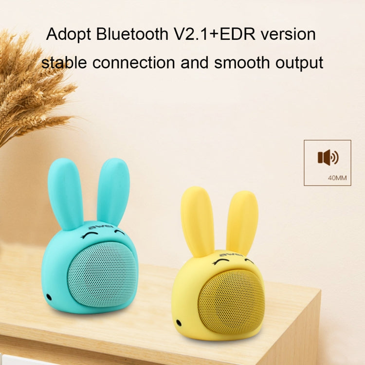 Awei Y700 Mini Altavoz Bluetooth Inalámbrico Conejo Portátil, Micrófono Incorporado, Soporte AUX/Llamada Manos Libres, Y700