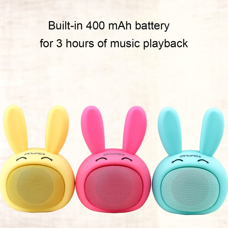 Awei Y700 Mini Altavoz Bluetooth Inalámbrico Conejo Portátil, Micrófono Incorporado, Soporte AUX/Llamada Manos Libres, Y700