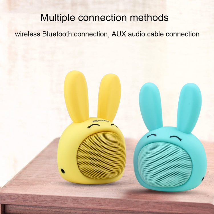 Awei Y700 Mini Altavoz Bluetooth Inalámbrico Conejo Portátil, Micrófono Incorporado, Soporte AUX/Llamada Manos Libres, Y700