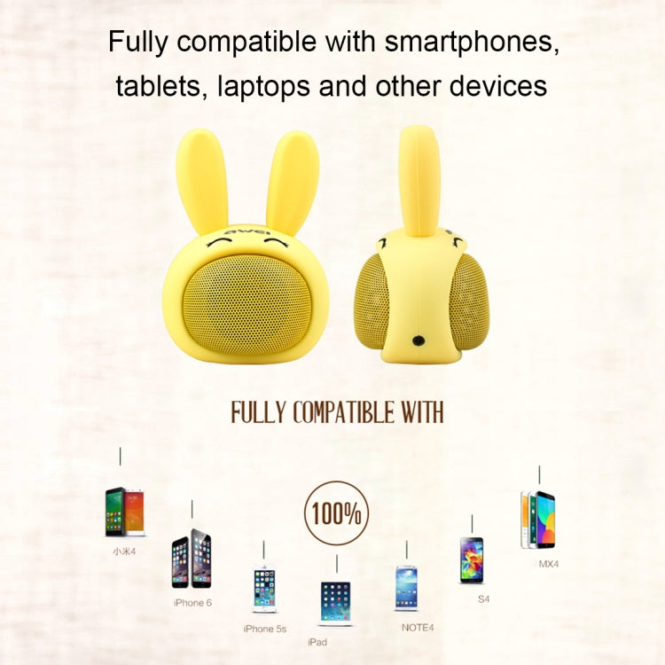Awei Y700 Mini Altavoz Bluetooth Inalámbrico Conejo Portátil, Micrófono Incorporado, Soporte AUX/Llamada Manos Libres, Y700