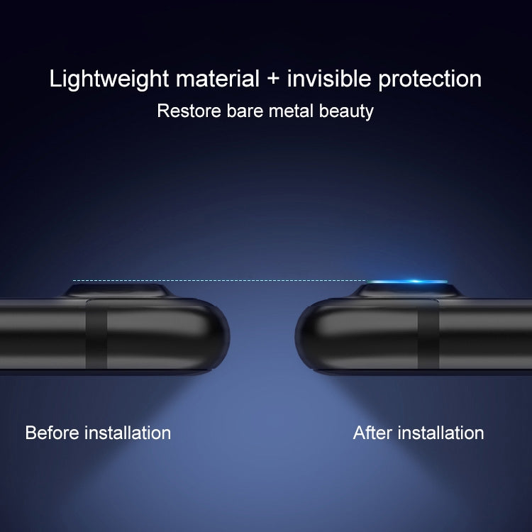 Para iPhone 7 Protector de lente de cámara trasera circular Película protectora de vidrio templado