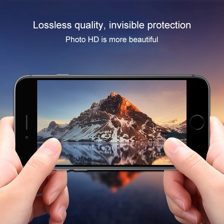 Para iPhone 7 Protector de lente de cámara trasera circular Película protectora de vidrio templado