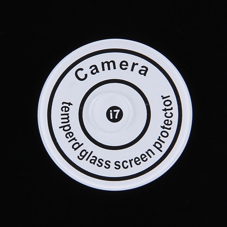 Para iPhone 7 Protector de lente de cámara trasera circular Película protectora de vidrio templado