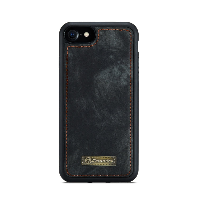 CaseMe para iPhone 8 y 7 Cartera de cuero multifuncional con funda protectora trasera de PC magnética desmontable y soporte y 10 ranuras para tarjetas y 3 ranuras para efectivo y 1 billetera con cremallera y 2 marcos de fotos y 3 cierres magnéticos    ...