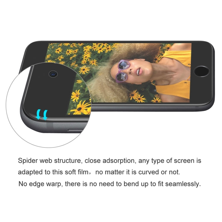 ENKAY Hat-Prince 0,1 mm 3D Protector de pantalla completa Película de hidrogel a prueba de explosiones para iPhone SE 2020/8/7, material TPU + TPE + PET, iPhone SE 2020 / 8 / 7