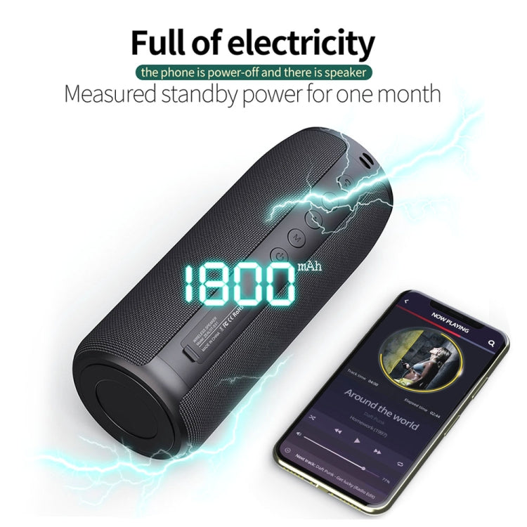 ZEALOT S51 Altavoz Bluetooth estéreo portátil con micrófono incorporado, compatible con llamadas manos libres, tarjeta TF y AUX, S51