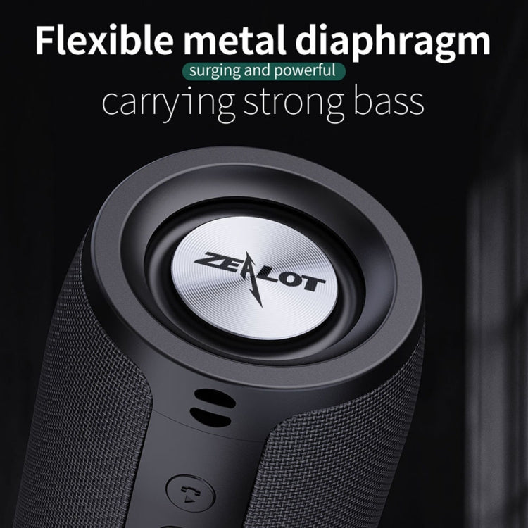 ZEALOT S51 Altavoz Bluetooth estéreo portátil con micrófono incorporado, compatible con llamadas manos libres, tarjeta TF y AUX, S51