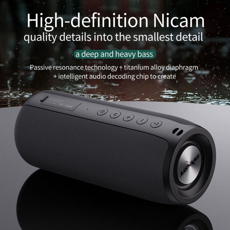 ZEALOT S51 Altavoz Bluetooth estéreo portátil con micrófono incorporado, compatible con llamadas manos libres, tarjeta TF y AUX, S51