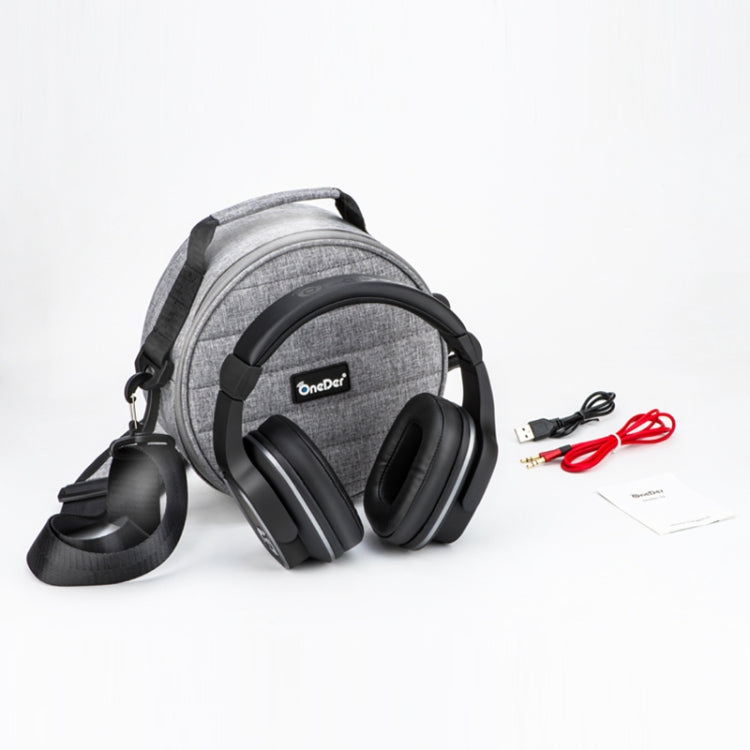OneDer S2 Auriculares inalámbricos Bluetooth versión 5.0 con micrófono, manos libres, tarjeta TF, unidad USB, AUX, función FM, S2