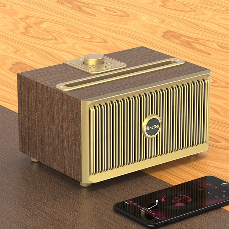 Altavoz Bluetooth inalámbrico portátil Oneder V6, compatible con manos libres y tarjeta FM y TF y unidad auxiliar y USB