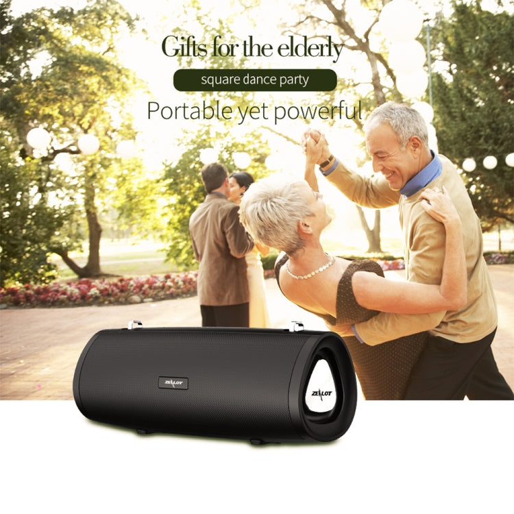 ZEALOT S39 Altavoz Bluetooth inalámbrico con subwoofer portátil con micrófono incorporado, compatible con llamadas manos libres, tarjeta TF y AUX