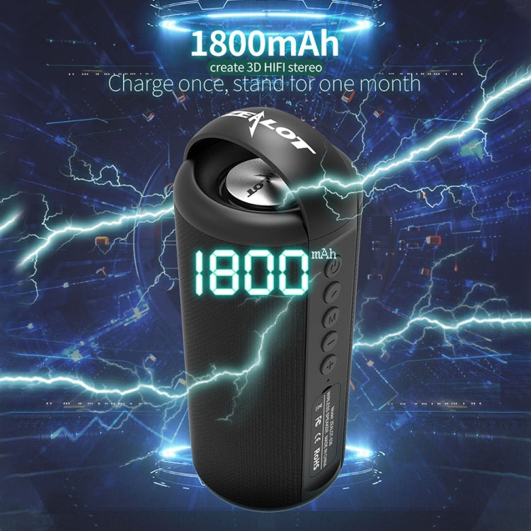 ZEALOT S36 Altavoz Bluetooth inalámbrico portátil de graves pesados con micrófono incorporado, compatible con llamadas manos libres, tarjeta TF y AUX