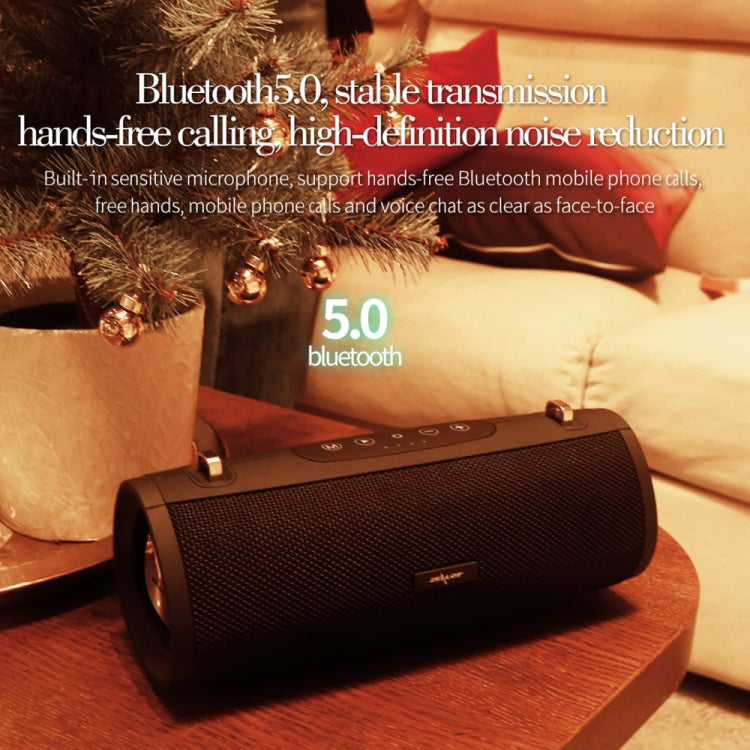 ZEALOT S38 Altavoz Bluetooth inalámbrico con subwoofer portátil con micrófono incorporado, compatible con llamadas manos libres, tarjeta TF y AUX