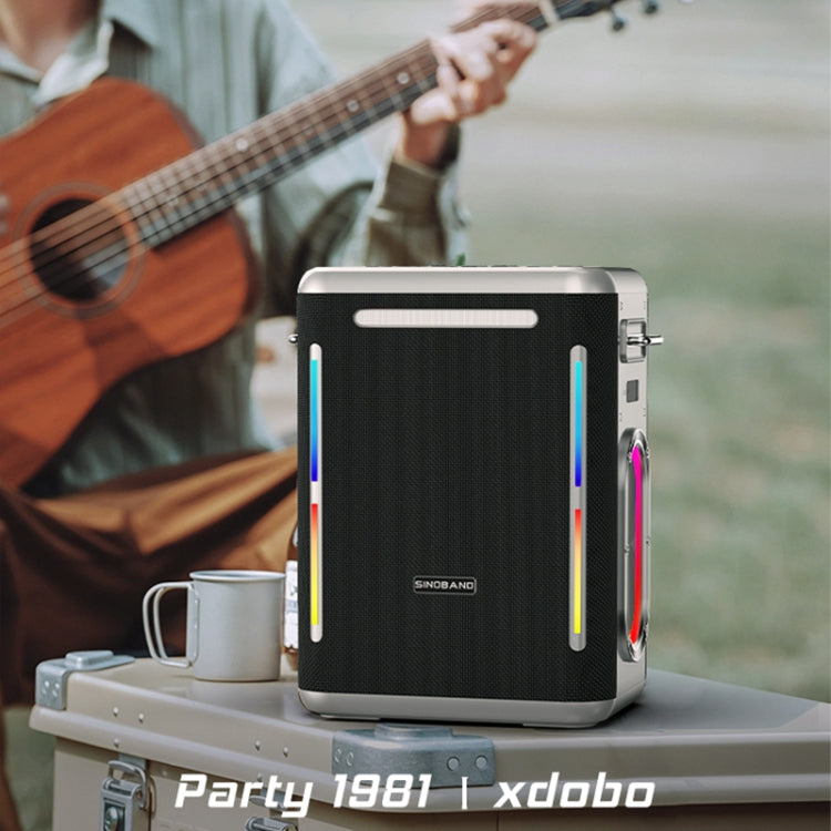 XDOBO SINOBAND Party 1981 300W Altavoz Bluetooth TWS portátil para exteriores con luz LED colorida, SINOBAND Party 1981