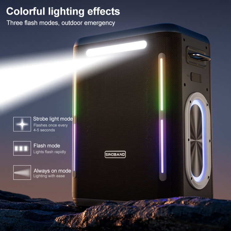 XDOBO SINOBAND Party 1981 300W Altavoz Bluetooth TWS portátil para exteriores con luz LED colorida, SINOBAND Party 1981