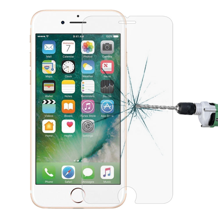 Para iPhone 8 Plus y iPhone 7 Plus 0,26 mm 9H Dureza superficial 2.5D Película de pantalla no completa de vidrio templado a prueba de explosiones, For 8 Plus & iPhone 7 Plus