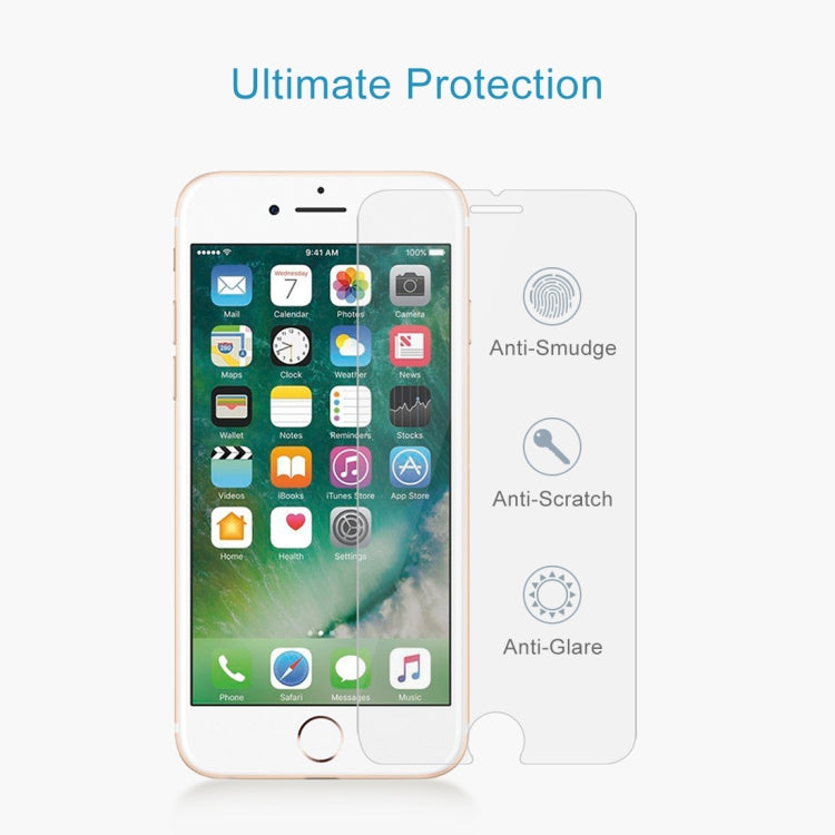 Para iPhone 8 Plus y iPhone 7 Plus 0,26 mm 9H Dureza superficial 2.5D Película de pantalla no completa de vidrio templado a prueba de explosiones, For 8 Plus & iPhone 7 Plus