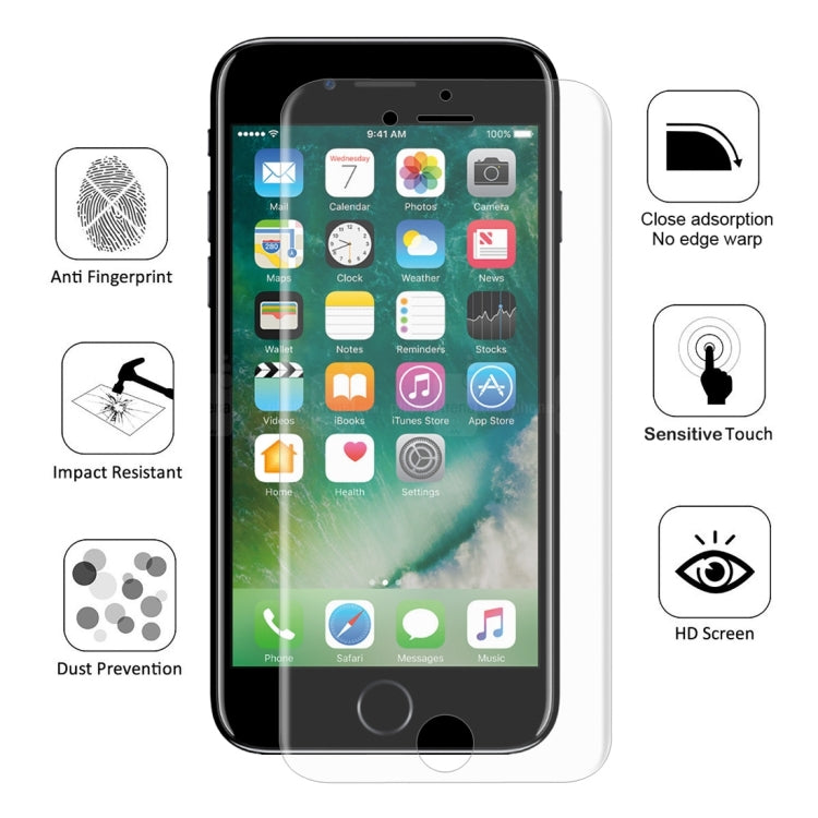 ENKAY Hat-Prince 0,1 mm 3D Protector de pantalla completa Película de hidrogel a prueba de explosiones para iPhone 8 Plus y 7 Plus, material TPU + TPE + PET, iPhone 8P & 7P