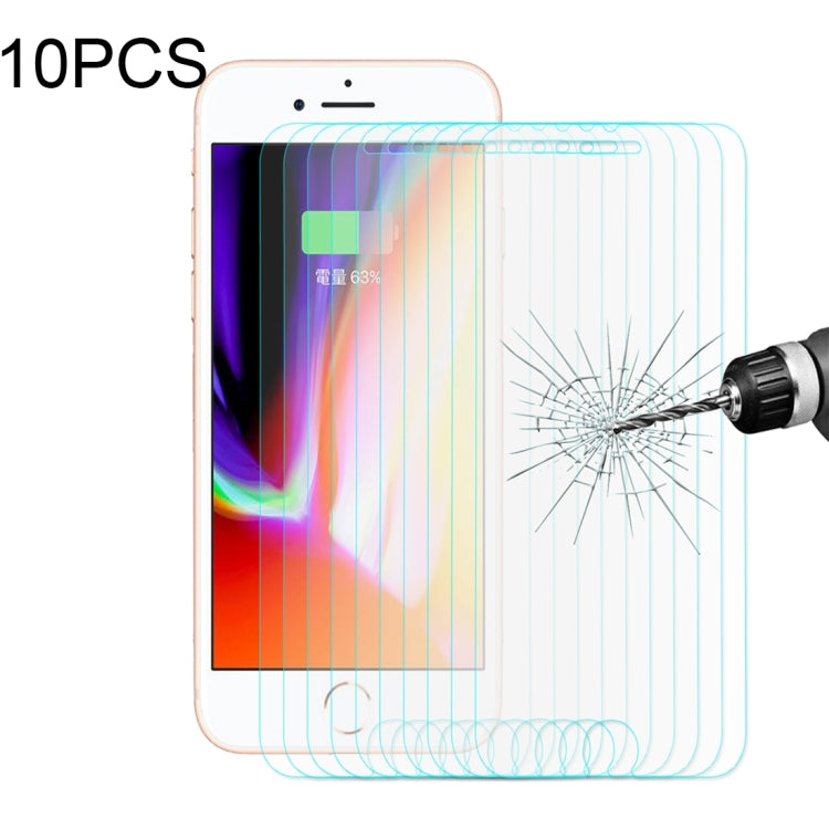 10 PCS ENKAY para iPhone 8 y 7 0.26mm 9H Dureza 2.5D Película de pantalla de vidrio templado curvado, For 8 & 7(10pcs)