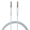 MH024 Cable de Audio auxiliar estéreo con Control de Cable Jack de 1m y 3,5mm para ordenador, reproductor de CD, MP3, coche, auriculares, teléfonos, tabletas y altavoces