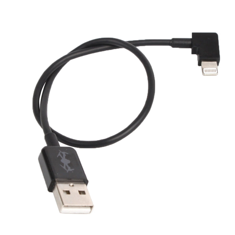 Cable conector de datos de ángulo recto USB de 30 cm a 8 pines para DJI SPARK / MAVIC PRO / Phantom 3 y 4 / Inspire 1 y 2, USB to 8 Pin