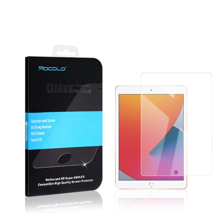 Película de vidrio templado mocolo 0,33 mm 9H 2.5D para iPad 10.2 (2020)