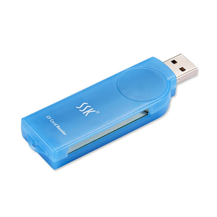 Lector de tarjetas externo con interfaz USB 2.0 SSK SCRS028, compatible con tarjeta CF / MD