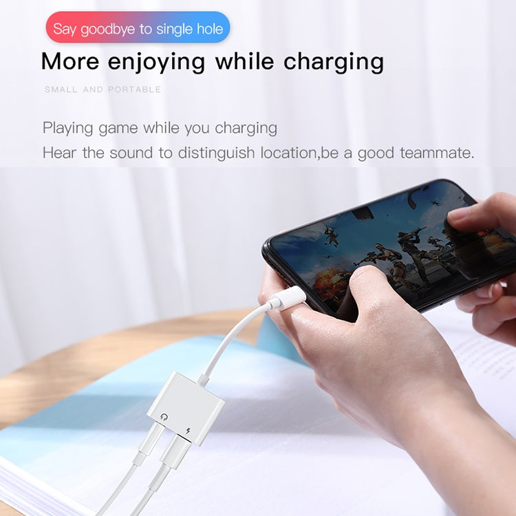 JOYROOM S-Y104 Adaptador Lightning doble Apple serie Ben, longitud: 1,2 m