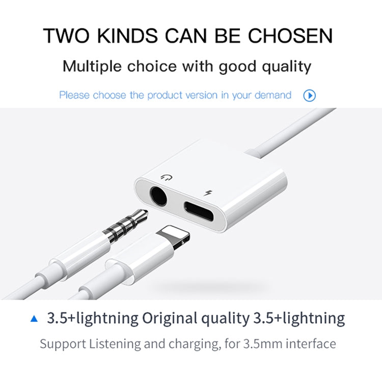 JOYROOM S-Y104 Adaptador Lightning Apple 3.5+ Serie Ben, Longitud: 1,2 m